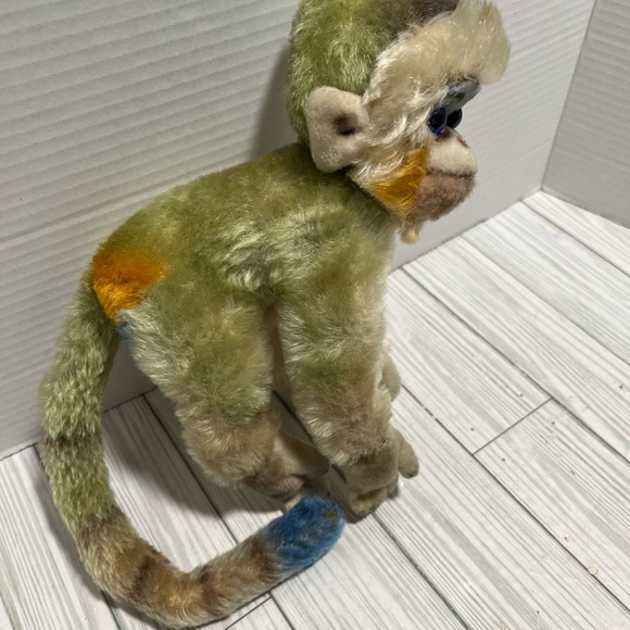 Vintage 1960's STEIFF Germany Mohair  MUNGO The Monkey w/ Blue Eyes - Picture 3 of 10